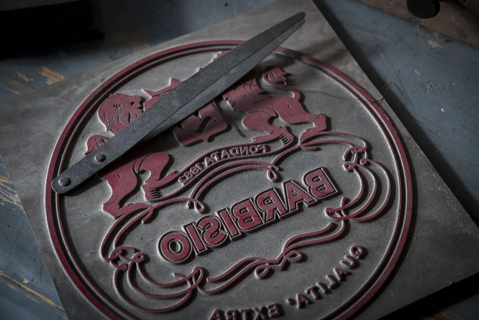 A historic Barbisio brand stamp